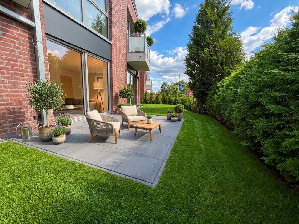 Terrasse mit Garten