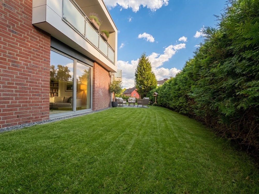 Gartenwohnung: Offene Besichtigung 28.08. um 15 Uhr - Garten mit Terrasse