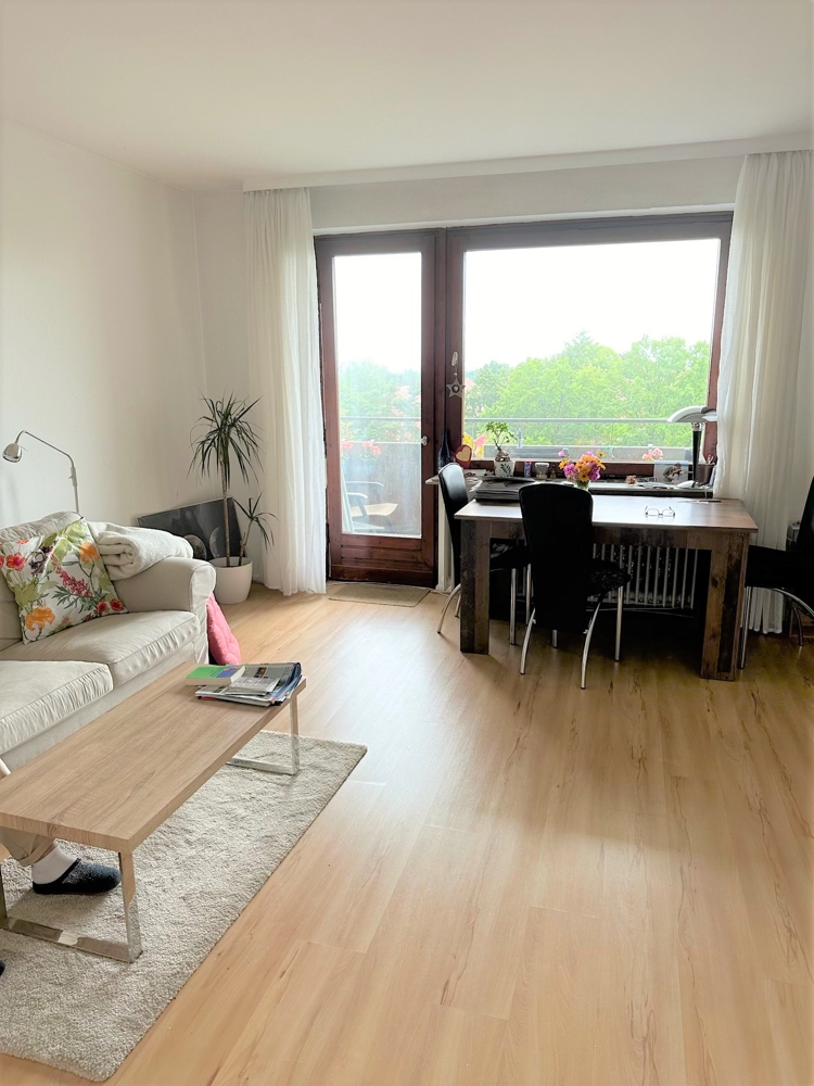 Appartement mit Weitblick am Kreideberg - Wohnzimmer