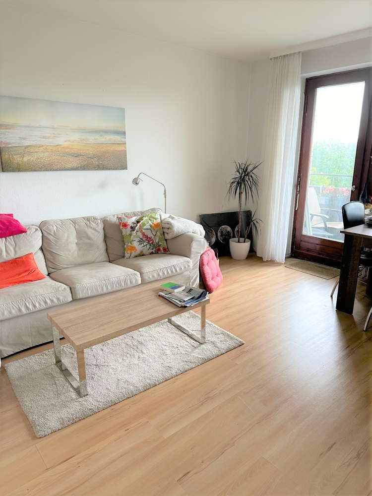 Appartement mit Weitblick am Kreideberg - Wohnzimmer