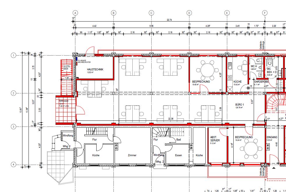 * Neubau Büroeinheit in der Goseburg * - Grundriss Einheit 1