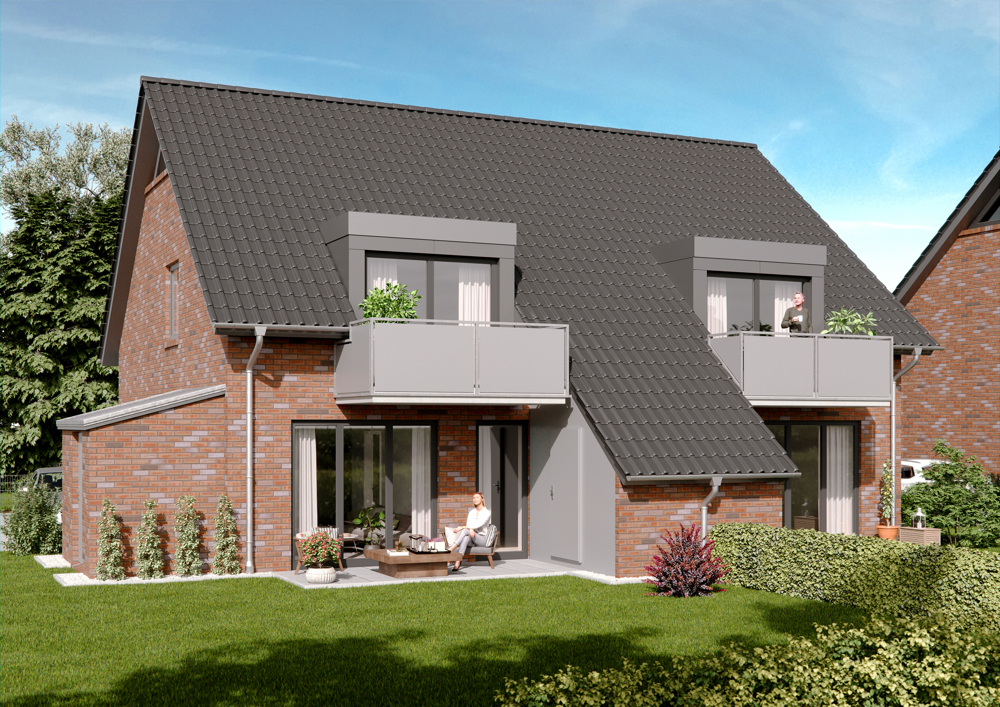 Moderne Maisonette-Wohnung - Visualisierung