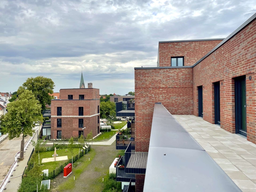 LÜNEBURG: ROTEN BLEICHER Neubauprojekt. - Ein Blick auf die Innenstadt