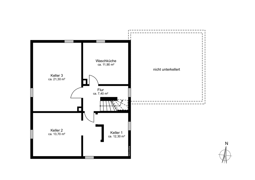 Rohdiamant in Reppenstedt: Haus mit 800 m² Traumgarten - Keller