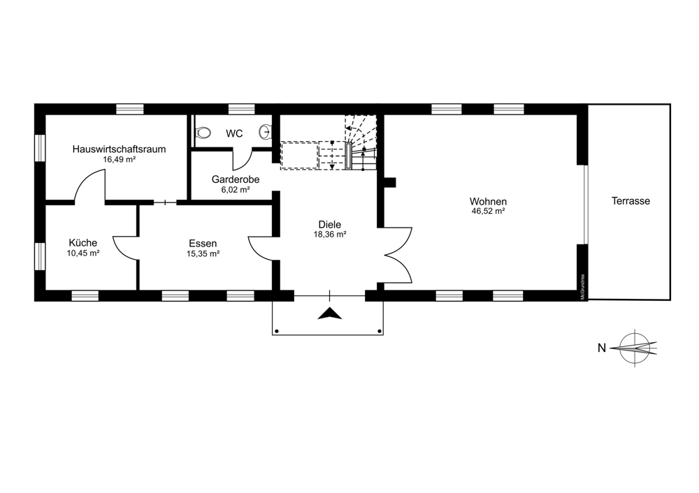 Neues gemütliches Zuhause - Grundriss Erdgeschoss