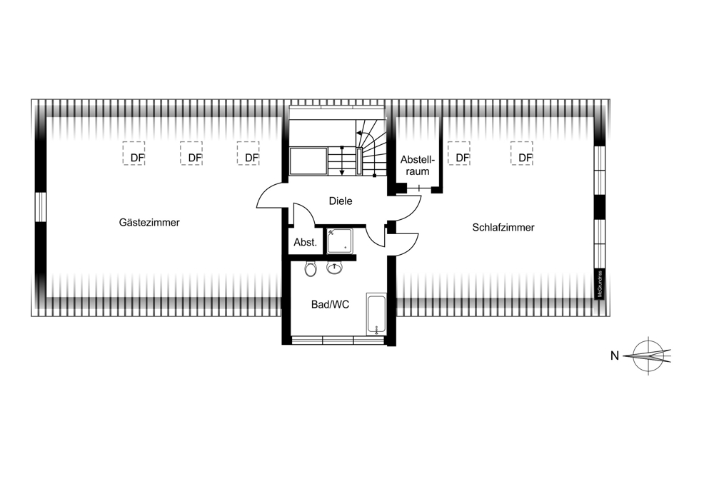 Neues gemütliches Zuhause - Grundriss Obergeschoss