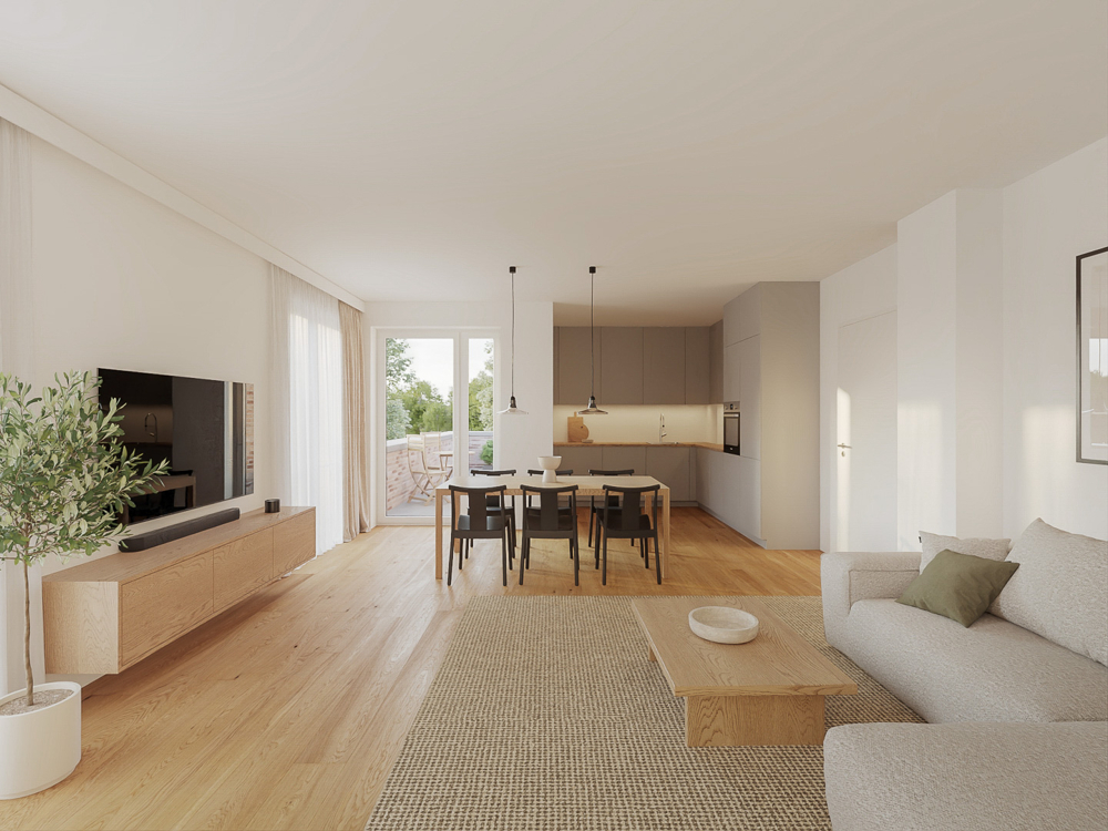 Moderne Terrassenwohnung mit Gartenanteil! - Impression