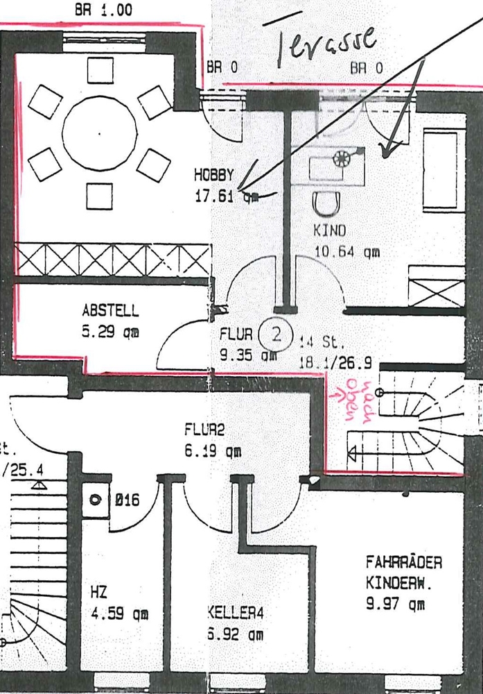 Neues Zuhause mit Balkon, Terrasse und Garten - Souterrain