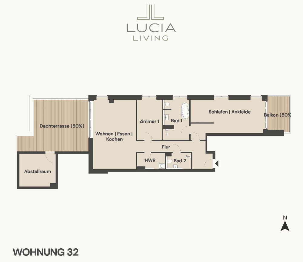 Über den Dächern der Stadt – Luxuriöses Penthouse mit einzigartigem Panorama - Grundriss