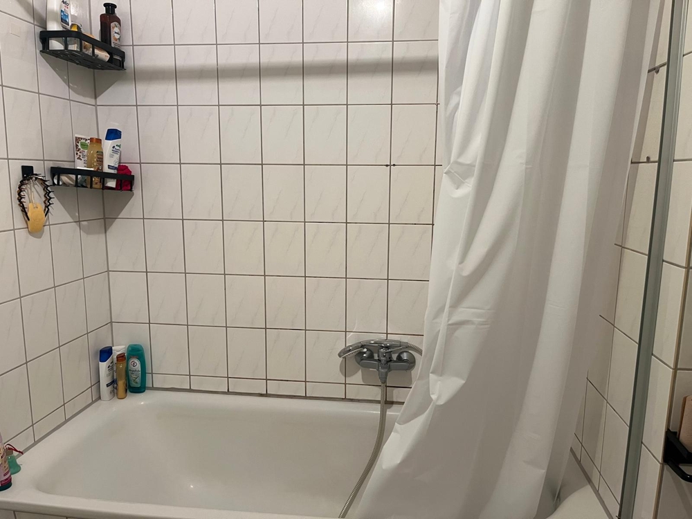 Ruhige Single-Wohnung im Souterrain - Badewanne