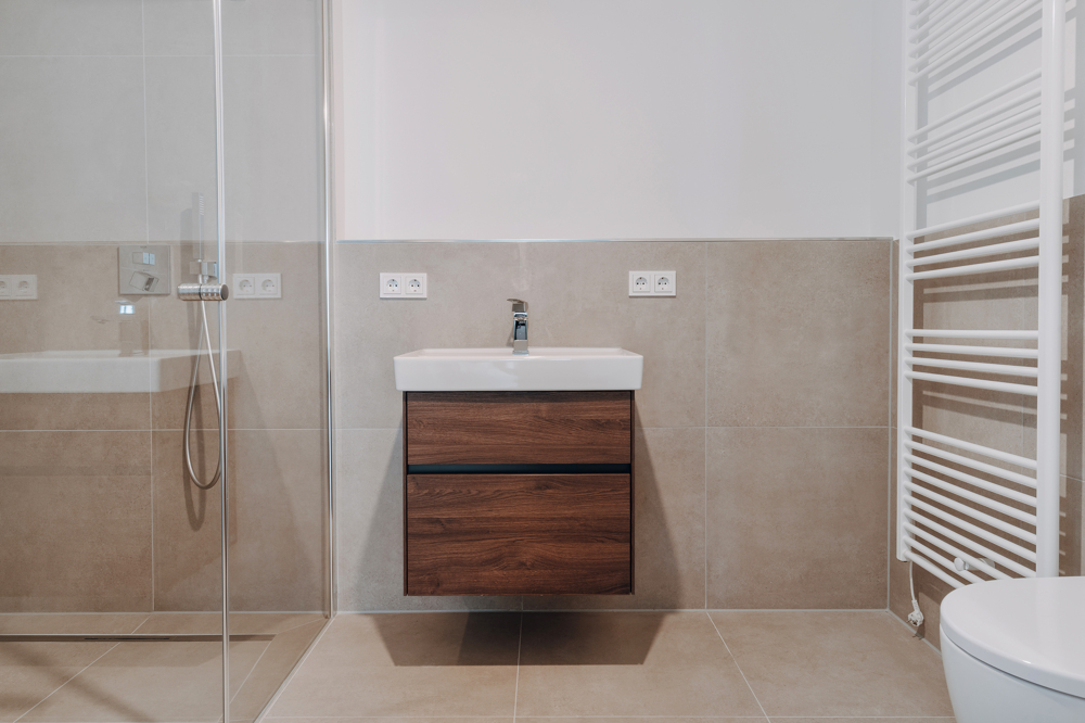 Über den Dächern der Stadt! - Badezimmer