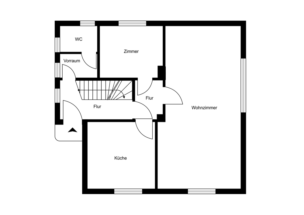 Einfamilienhaus mit Charakter und großem Garten - Erdgeschoss