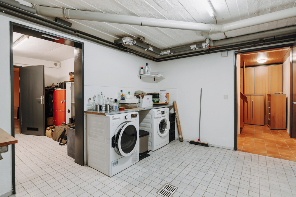 Ebenerdig. Entspannt. Und in der Sackgasse. - Waschen