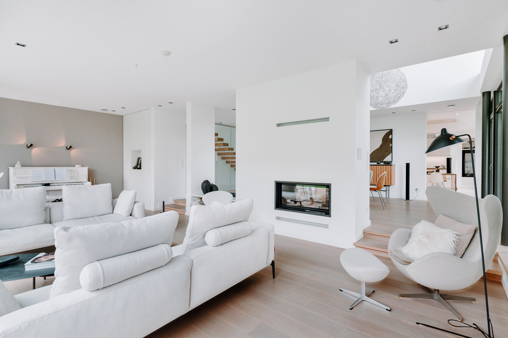 Exklusive Architektenvilla in Lüneburg-Häcklingen! - Gemütlicher Kamin