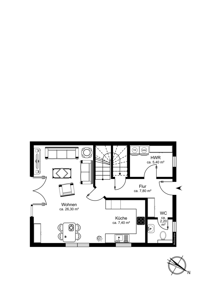 Eine richtig gute Kapitalanlage! - Erdgeschoss Haus 10a