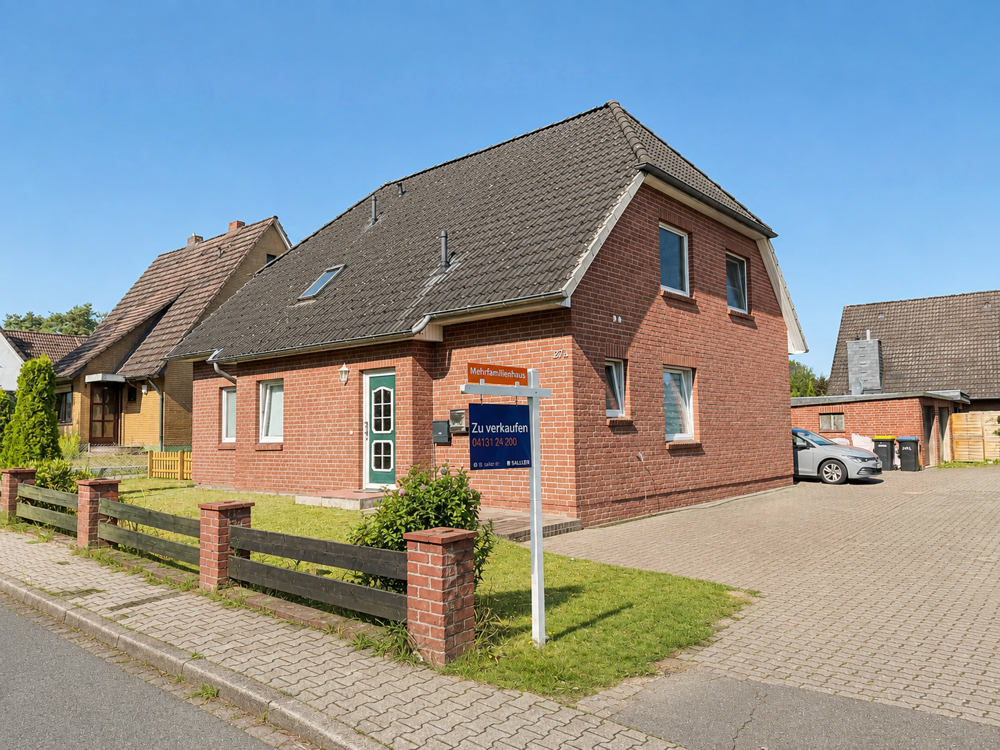 Modernes und gut vermietetes Zweifamilienhaus - Außenansicht