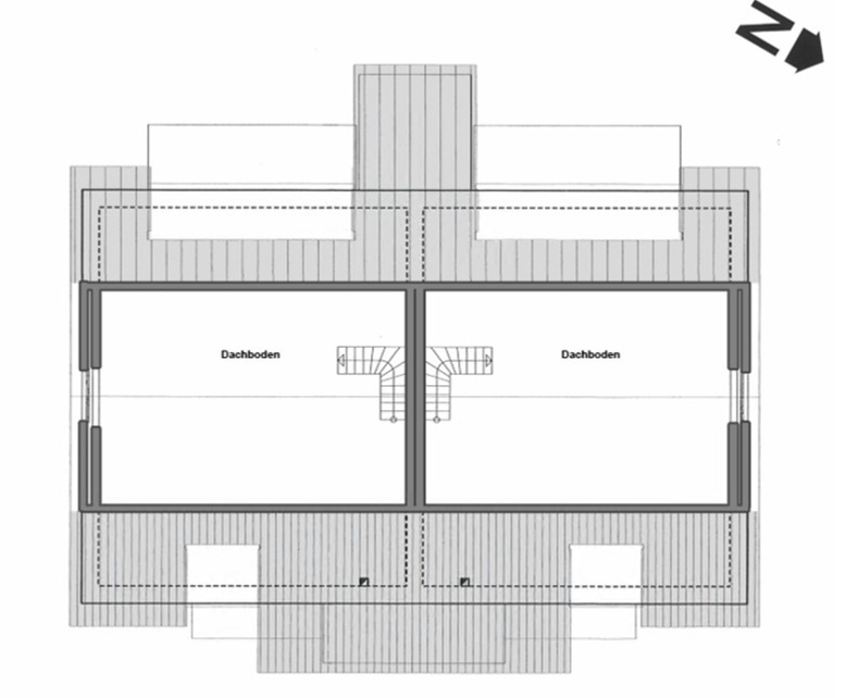 Kleines MFH in KfW 55 Bauweise - Spitzboden