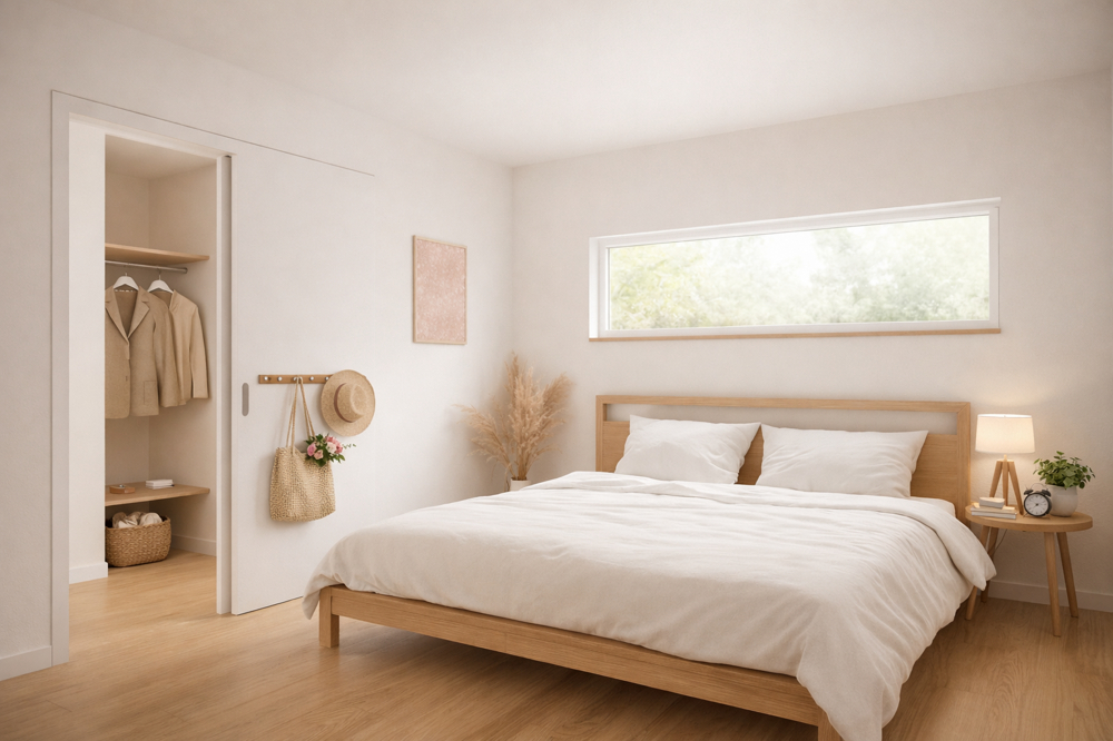 Penthouse mit großer Dachterrasse - Beispiel Schlafen