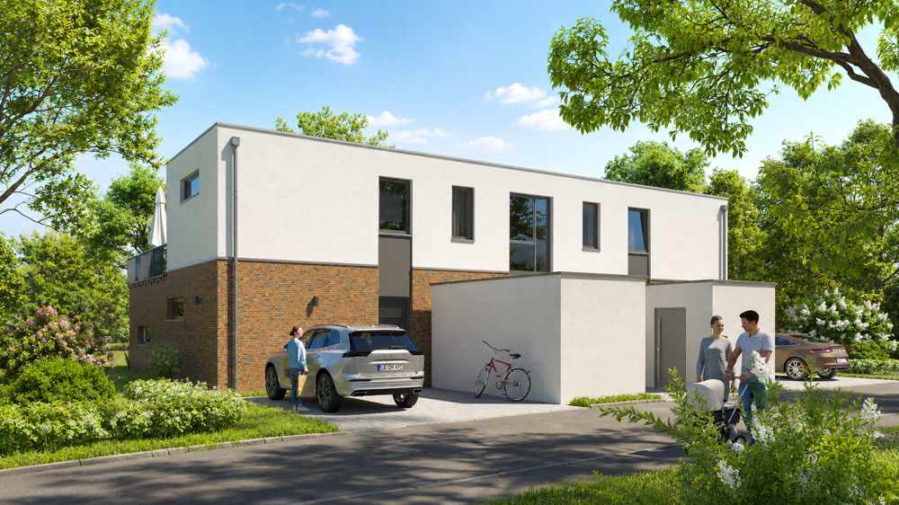 Penthouse mit großer Dachterrasse - Ansicht Hauseingang