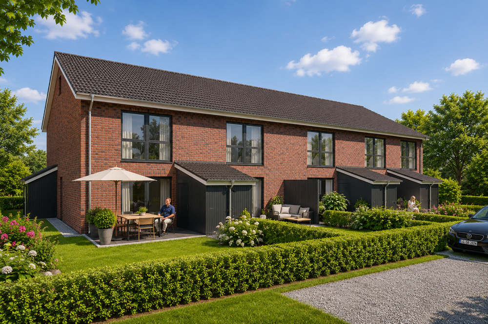 Modernes Mittelreihenhaus mit Platz für die ganze Familie in Bardowick! - Vorderansicht