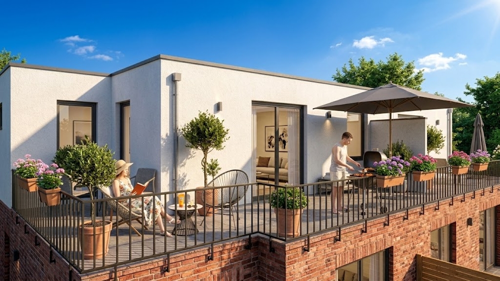 Eimaliges Penthouse - Beratung direkt vor Ort: 12.09. um 11 Uhr - Dachterrasse